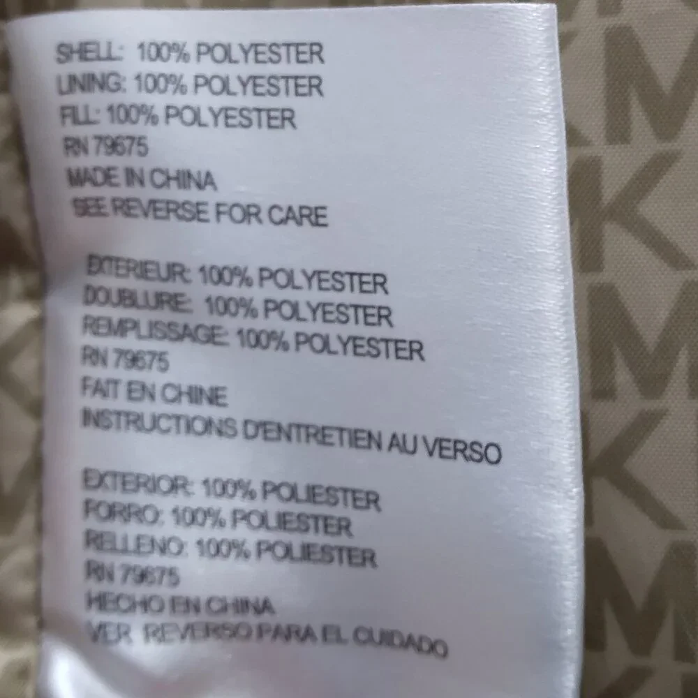 Michael Kors | Black Quilted Coat Snap/Zip | Size S - Picture 12 of 13